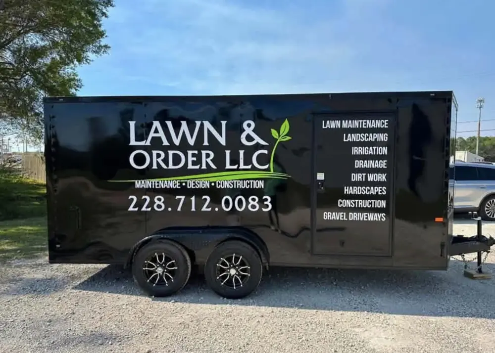 The Lawn & Order LLC work trailer